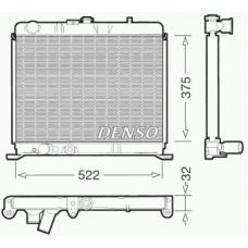DRM21060 DENSO Радиатор, охлаждение двигателя