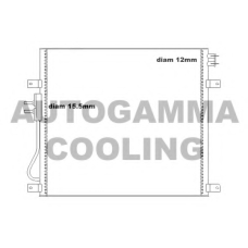 105204 AUTOGAMMA Конденсатор, кондиционер