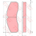 GDB1610 TRW Комплект тормозных колодок, дисковый тормоз