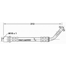 FBH7262 FIRST LINE Тормозной шланг