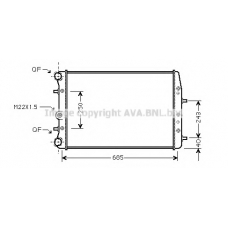 SAA2008 AVA Радиатор, охлаждение двигателя