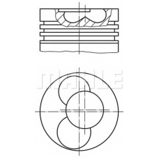 030 90 00 MAHLE Поршень