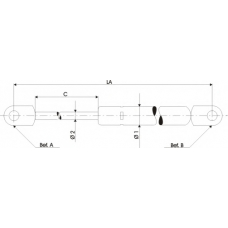 128383 QH Benelux Газовая пружина, крышка багажник