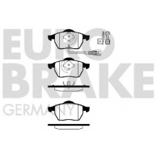 5502224757 EUROBRAKE Комплект тормозных колодок, дисковый тормоз