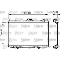 734729 VALEO Радиатор, охлаждение двигателя