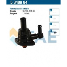 5348984 FAE Термостат, охлаждающая жидкость