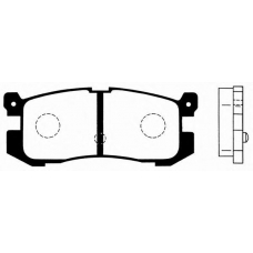 J PP-306AF JAPANPARTS Комплект тормозных колодок, дисковый тормоз