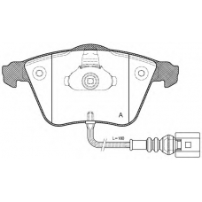 BPA0964.32 OPEN PARTS Комплект тормозных колодок, дисковый тормоз