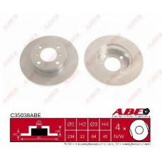 C35038ABE ABE Тормозной диск