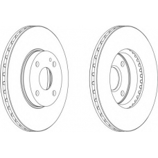 DDF495-1 FERODO Тормозной диск