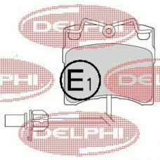 LP1535 DELPHI Комплект тормозных колодок, дисковый тормоз