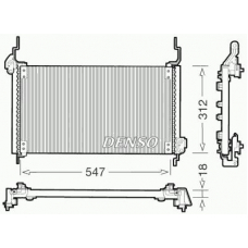 DCN09015 DENSO Конденсатор, кондиционер