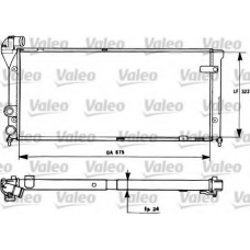 731270 VALEO Радиатор, охлаждение двигателя