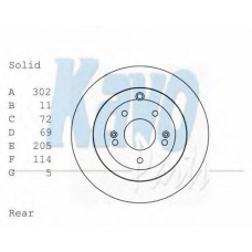 BR-3240 KAVO PARTS Тормозной диск