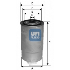 24.529.00 UFI Топливный фильтр