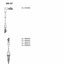 600/157 BREMI Комплект проводов зажигания