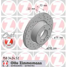 150.3424.52 ZIMMERMANN Тормозной диск