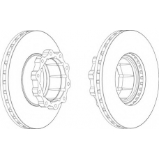 FCR120A FERODO Тормозной диск