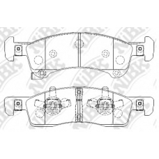 PN0416 NiBK Комплект тормозных колодок, дисковый тормоз