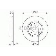 0 986 479 S28 BOSCH Тормозной диск