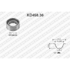 KD458.36 SNR Комплект ремня грм