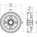 62904 PAGID Тормозной барабан