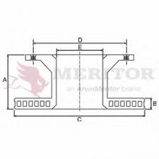 MBR5054 MERITOR Тормозной диск