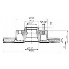 BDC3458 QUINTON HAZELL Тормозной диск