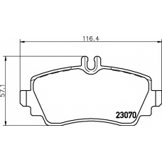 8DB 355 018-281 HELLA PAGID Комплект тормозных колодок, дисковый тормоз