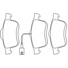 MDB3001 MINTEX Комплект тормозных колодок, дисковый тормоз