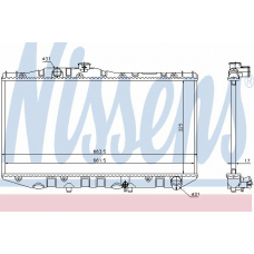 64713 NISSENS Радиатор, охлаждение двигателя