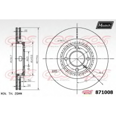 871008.6880 MAXTECH Тормозной диск