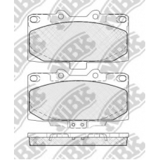 PN7463S NiBK Комплект высокоэффективных тормозных колодок