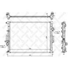 10-25456-SX STELLOX Радиатор, охлаждение двигателя