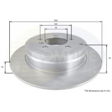 ADC1332 COMLINE Тормозной диск