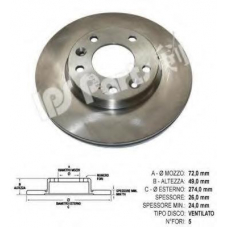 IBT-1K03 IPS Parts Тормозной диск