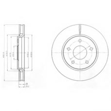BG4248 DELPHI Тормозной диск