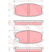 GDB200 TRW Комплект тормозных колодок, дисковый тормоз