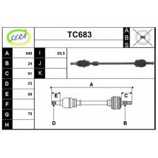 TC683 SERA Приводной вал