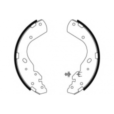 8DB 355 002-851 HELLA PAGID Комплект тормозных колодок