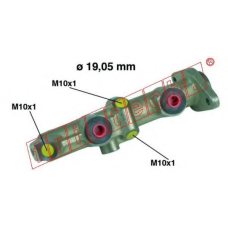 PF082 fri.tech. Главный тормозной цилиндр