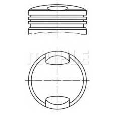 503 37 00 MAHLE Поршень