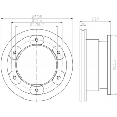 MDC1934 MINTEX Тормозной диск