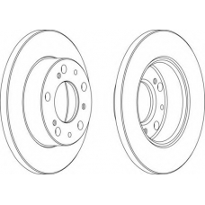 DDF063-1 FERODO Тормозной диск