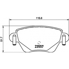 8DB 355 009-081 HELLA PAGID Комплект тормозных колодок, дисковый тормоз