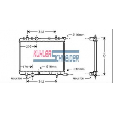 0700721 KUHLER SCHNEIDER Радиатор, охлаждение двигател