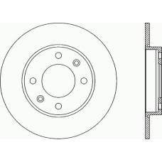 BDA1893.10 OPEN PARTS Тормозной диск