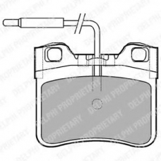 LP994 DELPHI Комплект тормозных колодок, дисковый тормоз