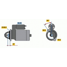 0 986 018 250 BOSCH Стартер