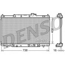 DRM40012 DENSO Радиатор, охлаждение двигателя